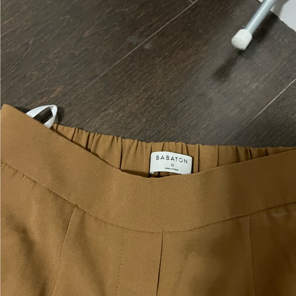 Babaton Ankle-Length Golden Yellow Trousers - Picture 2 of 3